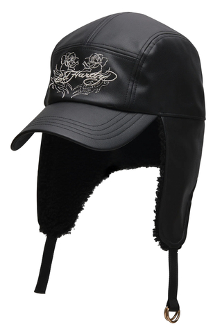 Czapka Zimowa Ed Hardy Rose Logo