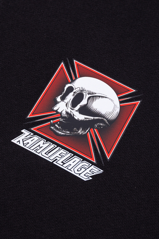Mikina Na Zip Kamuflage Skull
