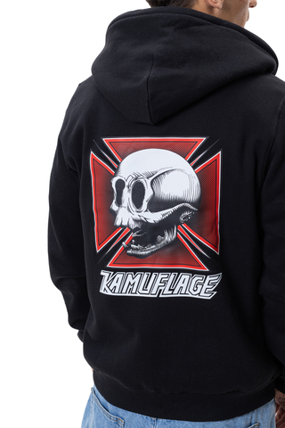 Bluza Rozpinana Kamuflage Skull