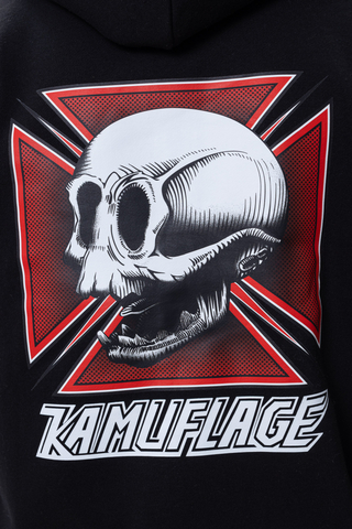 Bluza Rozpinana Kamuflage Skull