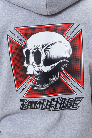 Bluza Rozpinana Kamuflage Skull