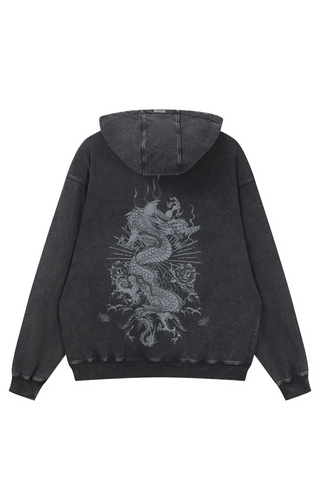 Mikina S Kapucí Ed Hardy Gothic Flaming Dragon