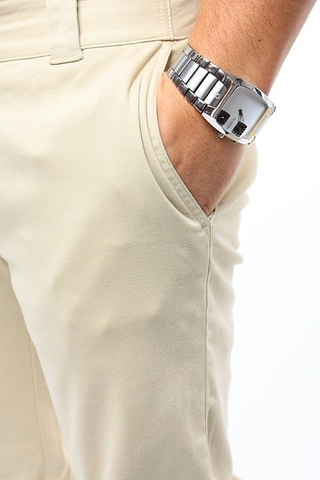 FLAT FRONT CHINO PANT