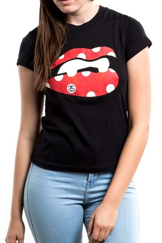 Koszulka Damska Stussy Lipps Baby Tee