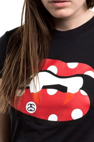 Koszulka Damska Stussy Lipps Baby Tee