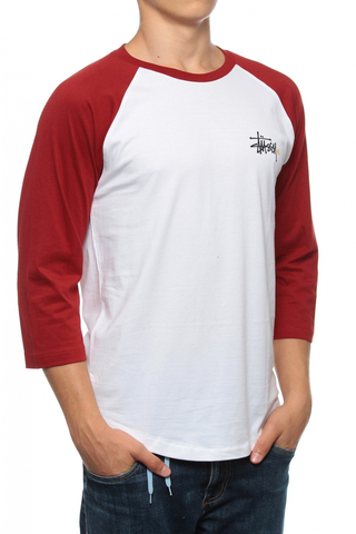 Longsleeve Stussy Basic Logo Raglan 3/4