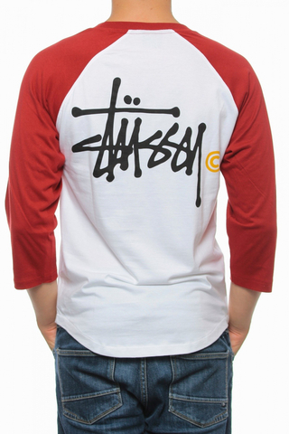 Longsleeve Stussy Basic Logo Raglan 3/4