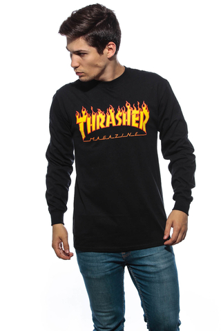 Longsleeve Thrasher Flame Logo