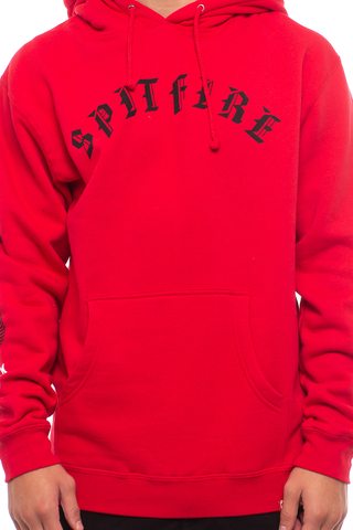 Spitfire Old Combo Hoodie Red 53110119