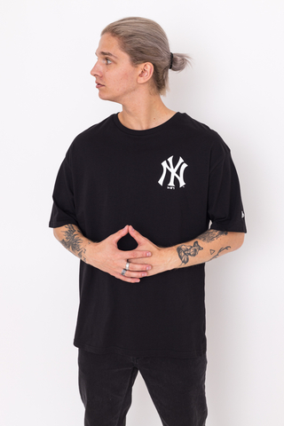 New York Yankees MLB Big Logo Oversized Black T-Shirt