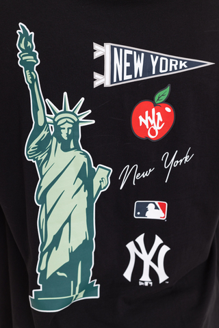 New Era T-Shirt New York Yankees MLB Side Logo 60284630 Biały