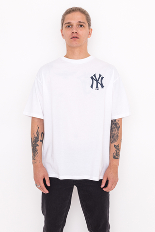 New Era MLB City Oversized New York Yankees Short Sleeve T-Shirt White - XL