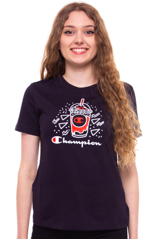 Champion Basketball Logo Digital Print Women's T-shirt