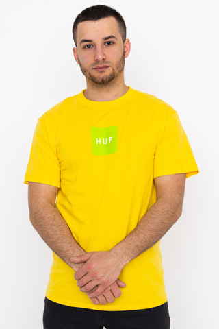 Huf box logo t shirt hot sale