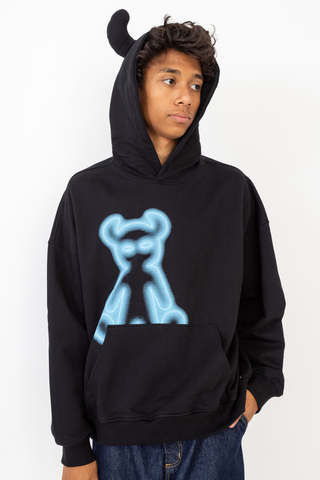 2005 Airbrushed Horned Hoodie