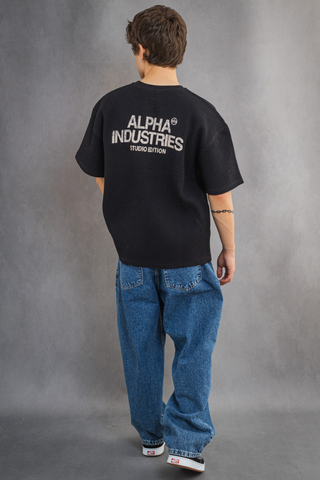 Tričko Alpha Industries Studio Waffle