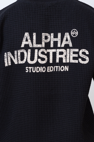 Tričko Alpha Industries Studio Waffle