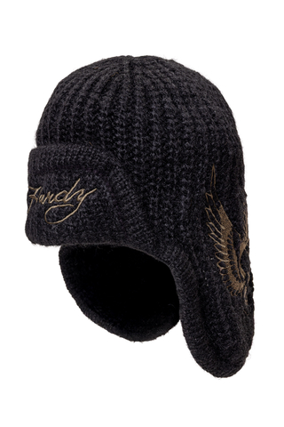 Czapka Zimowa Ed Hardy Flaming Skull