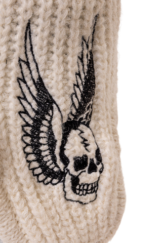 Czapka Zimowa Ed Hardy Flaming Skull