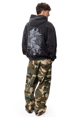 Bluza Z Kapturem Ed Hardy Gothic Flaming Dragon