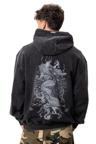 Mikina S Kapucí Ed Hardy Gothic Flaming Dragon