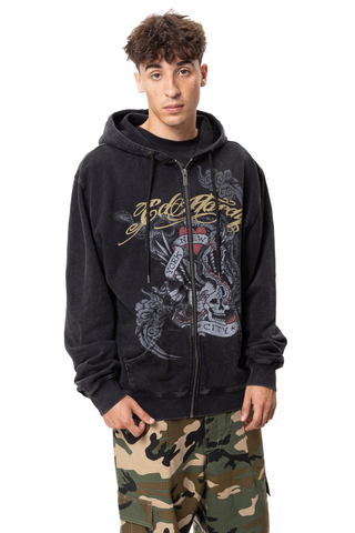 Mikina Na Zip Ed Hardy Storming New York