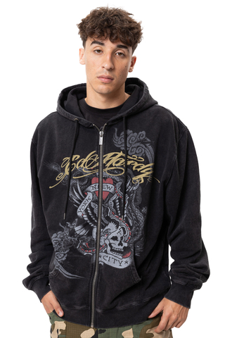 Mikina Na Zip Ed Hardy Storming New York