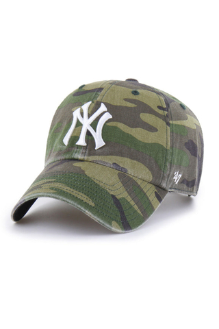 Czapka 47 Brand MLB New York Yankees Camo Clean Up