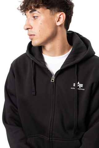 Mikina Na Zip Alpha Industries Basic Small Logo
