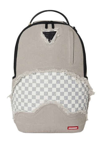 Sprayground Cream Denim Tear Shark