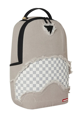Sprayground Cream Denim Tear Shark