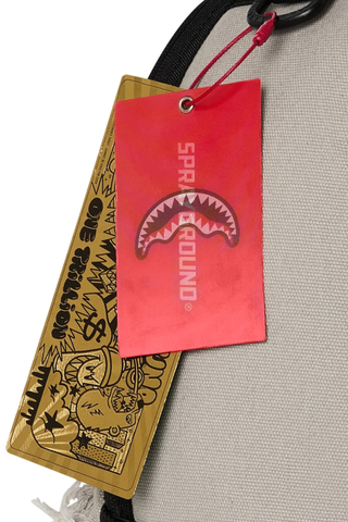 Sprayground Cream Denim Tear Shark
