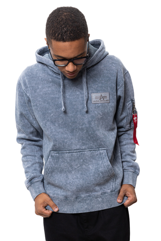 Bluza Z Kapturem Alpha Industries Backprint Vintage