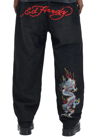 Spodnie Ed Hardy Battle-Dragon Diamante
