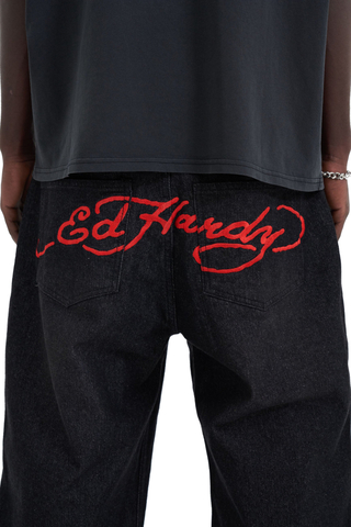 Spodnie Ed Hardy Battle-Dragon Diamante