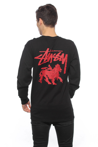 Stussy Stock Lion Longsleeve Black 1994120/0001