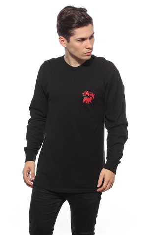 Stussy Stock Lion Longsleeve Black 1994120/0001