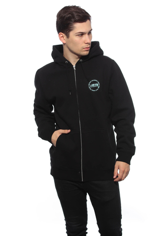 Bluza Kaptur Zip Stussy Basic International Dot