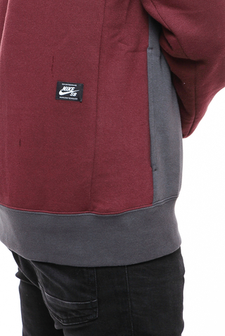 Nike sb hoodie burgundy on sale