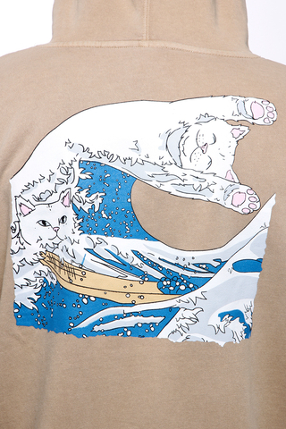 Ripndip The Great Wave Of Nerm Hoodie Tan RND2735