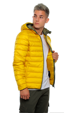 Champion yellow hot sale puffer jacket