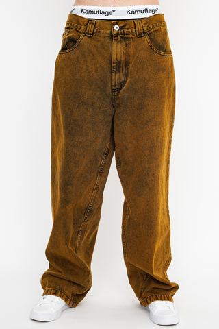 Polar Big Boy Jeans Pants PSC-F21-BIGBOYJEANS-YELBLK Yellow Black