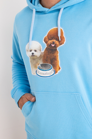 Bluza Z Kapturem Kamuflage Poodles