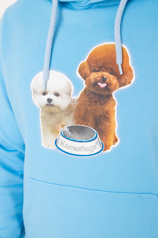 Bluza Z Kapturem Kamuflage Poodles