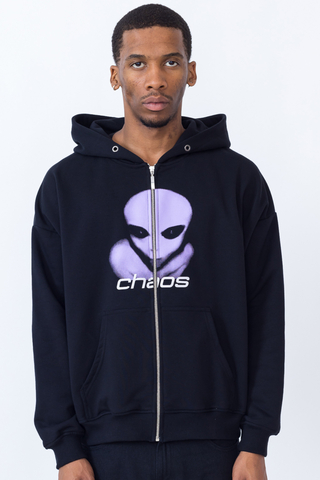 Chaos Alien Zip Hoodie