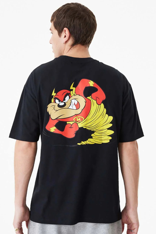 New Era Taz Superhero Warner Brothers 100th Looney Tunes Oversized T-shirt