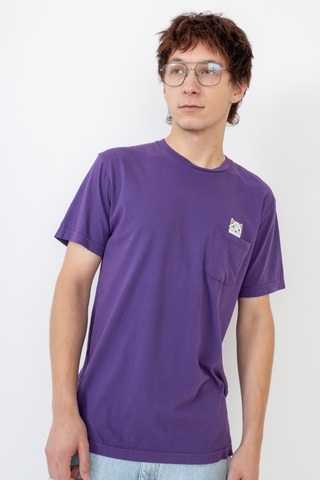 Ripndip Mummy Lord Nermal Pocket T-shirt Purple RND10254