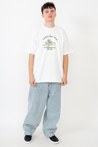 Relaxed Fit Underground Sound T-Shirt in White, Carhartt WIP
