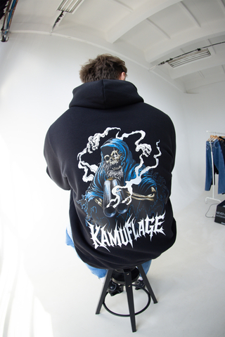 Mikina S Kapucí Kamuflage Skully