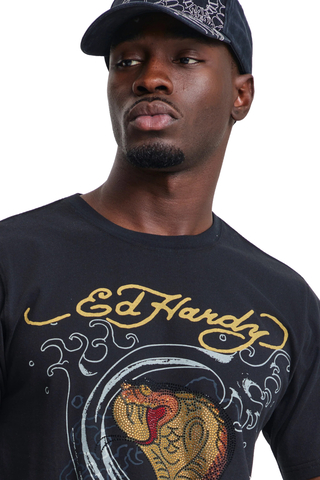Tričko Ed Hardy Diamante Serpent